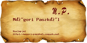 Mágori Paszkál névjegykártya